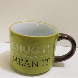 Threshold Stoneware Coffee Cup CHUG IT